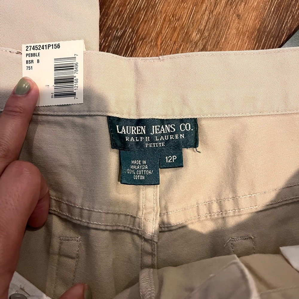 NWT Ralph Lauren Jeans Co Khaki pants, women’s size 12 - Picture 3 of 4